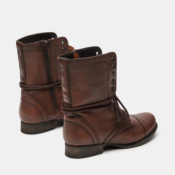 Steve Madden Brown Troopa Boots - Picture 4 of 9
